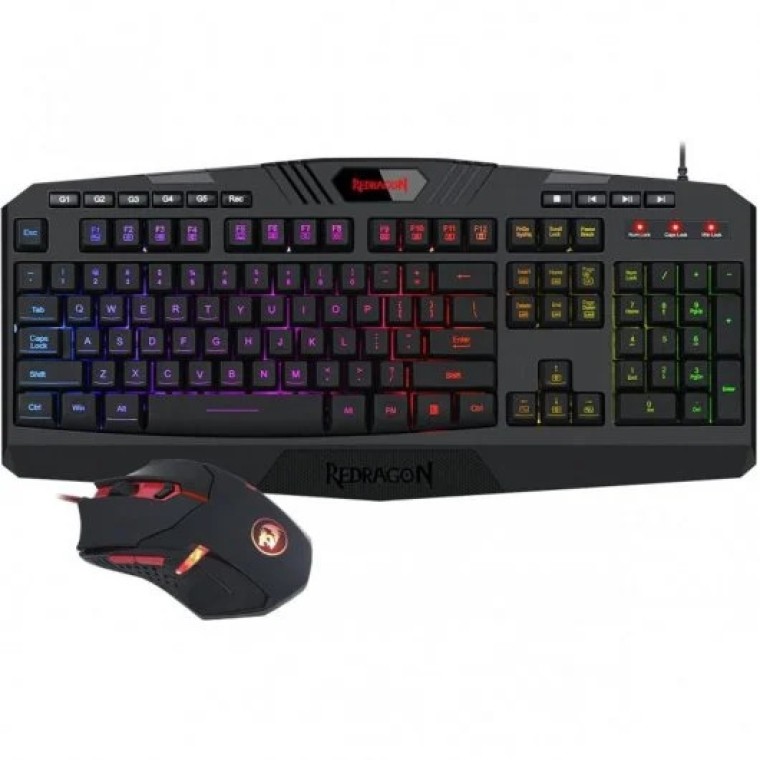 Redragon S101 Combo Teclado Gaming RGB + Ratón 3200 DPI