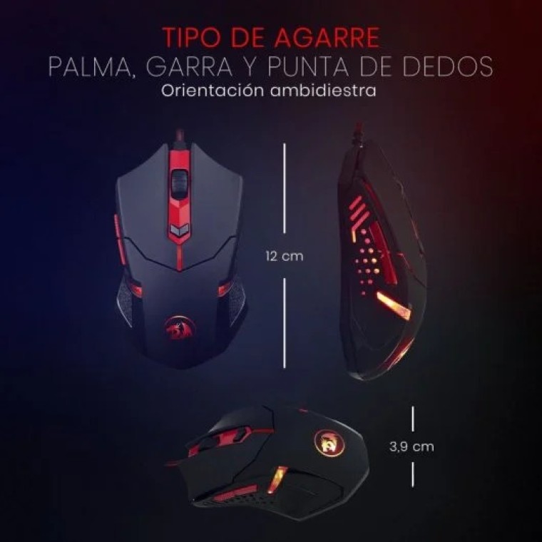 Redragon S101 Combo Teclado Gaming RGB + Ratón 3200 DPI