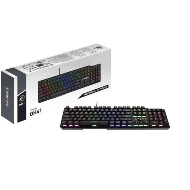 MSI VIGOR GK41 Teclado Mecánico Gaming RGB Kailh Red