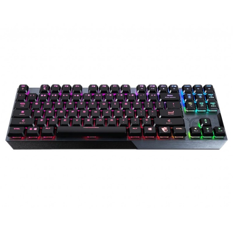 MSI Vigor GK50 Low Profile TKL teclado USB AZERTY Francés Negro