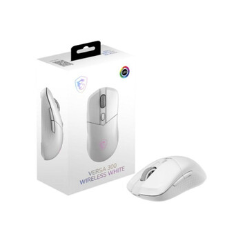 Ratón MSI Versa 300 Wireless 8000 DPI 6 Botones RGB Blanco Bluetooth/USB-C/RF Ratón MSI Versa 300 Wireless 8000 DPI 6 Botones RGB Blanco Bluetooth/USB-C/RF