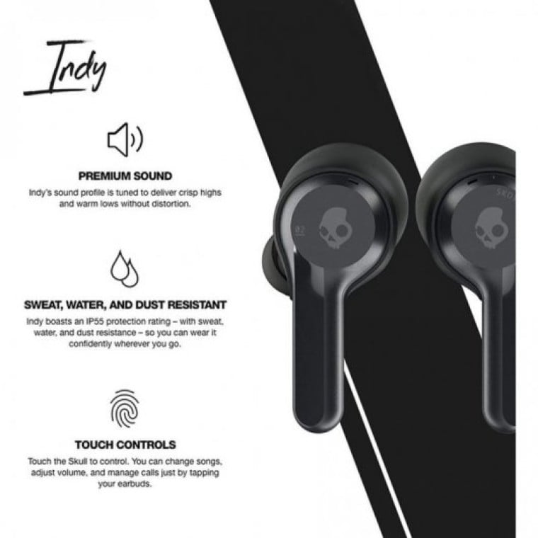 Skullcandy Indy Auriculares Inalámbricos In-Ear Negros