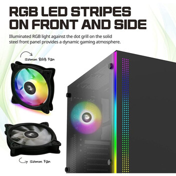 Torre PC Zalman S5 Cristal Templado USB 3.0 Negra