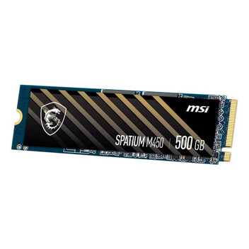 Disco Duro SSD MSI Spatium M450 500GB PCIe 4.0 NVMe M.2 3000MB/s Lectura 2000MB/s