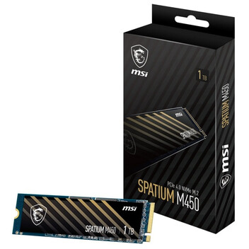Disco Duro MSI SPATIUM M450 1TB Disco SSD 3400MB/s NVMe PCIe 4.0 M.2 Gen4 3D NAND Disco Duro MSI SPATIUM M450 1TB Disco SSD 3400MB/s NVMe PCIe 4.0 M.2 Gen4 3D NAND
