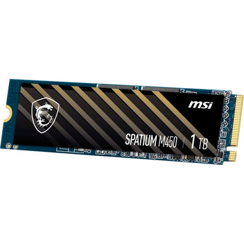 Disco Duro MSI SPATIUM M450 1TB Disco SSD 3400MB/s NVMe PCIe 4.0 M.2 Gen4 3D NAND Disco Duro MSI SPATIUM M450 1TB Disco SSD 3400MB/s NVMe PCIe 4.0 M.2 Gen4 3D NAND
