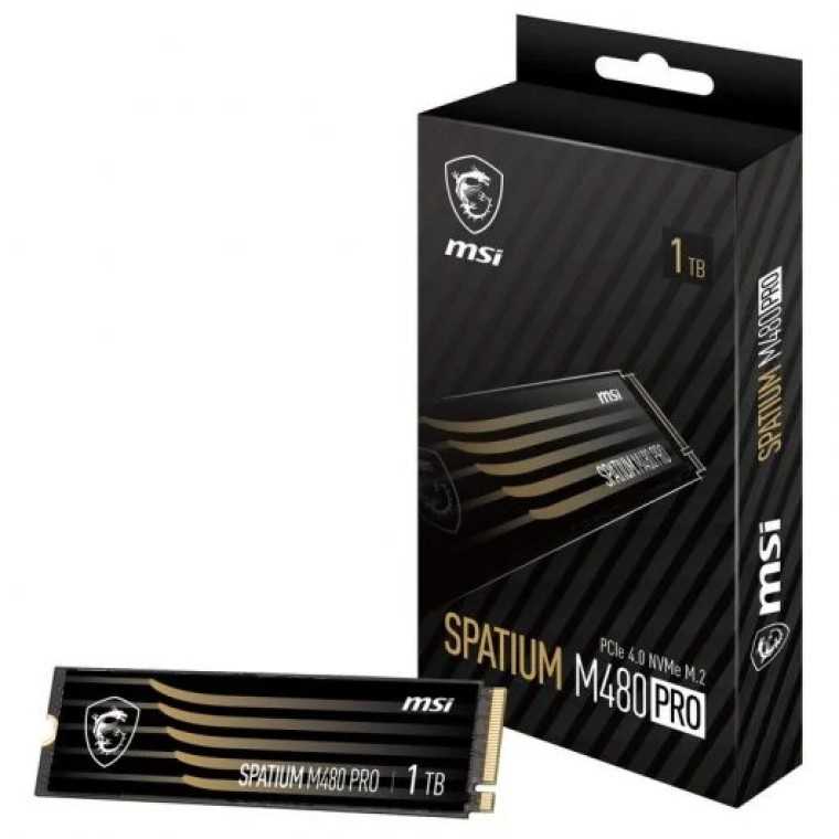 MSI SPATIUM M480 PRO 1TB SSD M.2 PCIe 4.0 NVMe