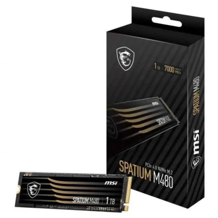 MSI Spatium M480 M.2 1TB PCIe Gen4 x4 NVMe 1.4