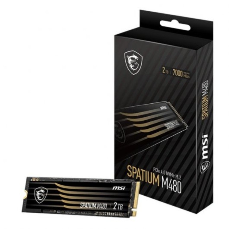 MSI SPATIUM M480 M.2 2TB SSD PCIe Gen 4x4 NVMe 1.4