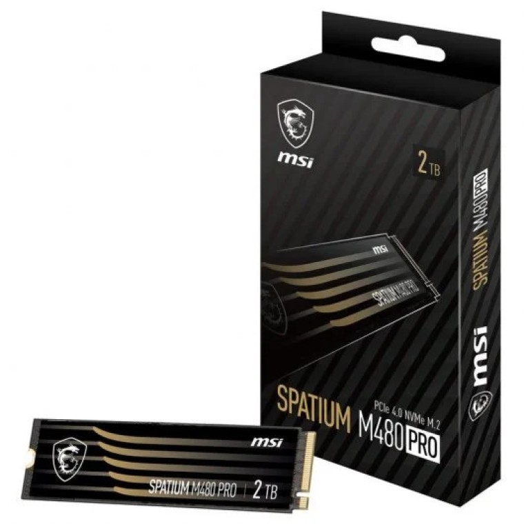 MSI SPATIUM M480 PRO 2TB SSD M.2 PCIe 4.0 NVMe