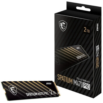 Disco Duro MSI SPATIUM M470 PRO 2TB Disco SSD 6000MB/s NVMe PCIe 4.0 M.2 Gen4
