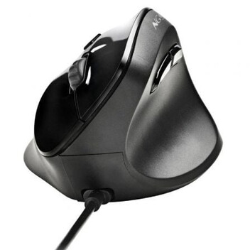 Ratón NGS ergonómico con cable 3200 DPI sensor láser botones silenciosos Ratón NGS ergonómico con cable 3200 DPI sensor láser botones silenciosos