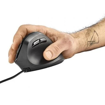 Ratón NGS ergonómico con cable 3200 DPI sensor láser botones silenciosos Ratón NGS ergonómico con cable 3200 DPI sensor láser botones silenciosos
