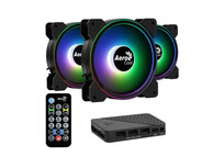 Aerocool Saturn 12F ARGB Pro Kit de 3 Ventiladores Suplementarios 120mm Negros Aerocool Saturn 12F ARGB Pro Kit de 3 Ventiladores Suplementarios 120mm Negros