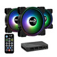 Aerocool Saturn 12F ARGB Pro Kit de 3 Ventiladores Suplementarios 120mm Negros Aerocool Saturn 12F ARGB Pro Kit de 3 Ventiladores Suplementarios 120mm Negros