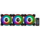 Aerocool Saturn 12F ARGB Pro Kit de 3 Ventiladores Suplementarios 120mm Negros Aerocool Saturn 12F ARGB Pro Kit de 3 Ventiladores Suplementarios 120mm Negros