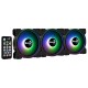 Aerocool Saturn 12F ARGB Pro Kit de 3 Ventiladores Suplementarios 120mm Negros