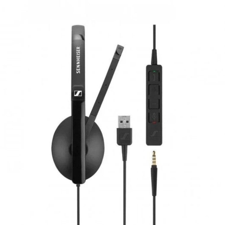 Sennheiser SC 135 Auriculares USB Negros