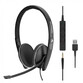 Sennheiser SC 165 Auriculares USB Negros