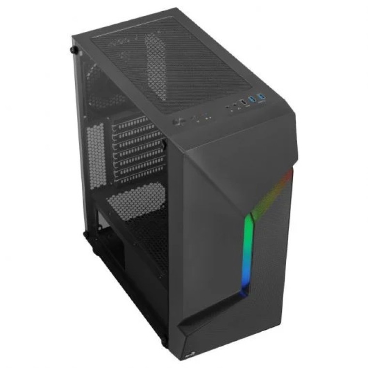 Aerocool SCAPEBKV1 RGB Cristal Templado USB 3.0 Negro