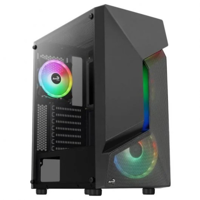 Aerocool SCAPEBKV3 RGB Cristal Templado USB 3.0 Negro