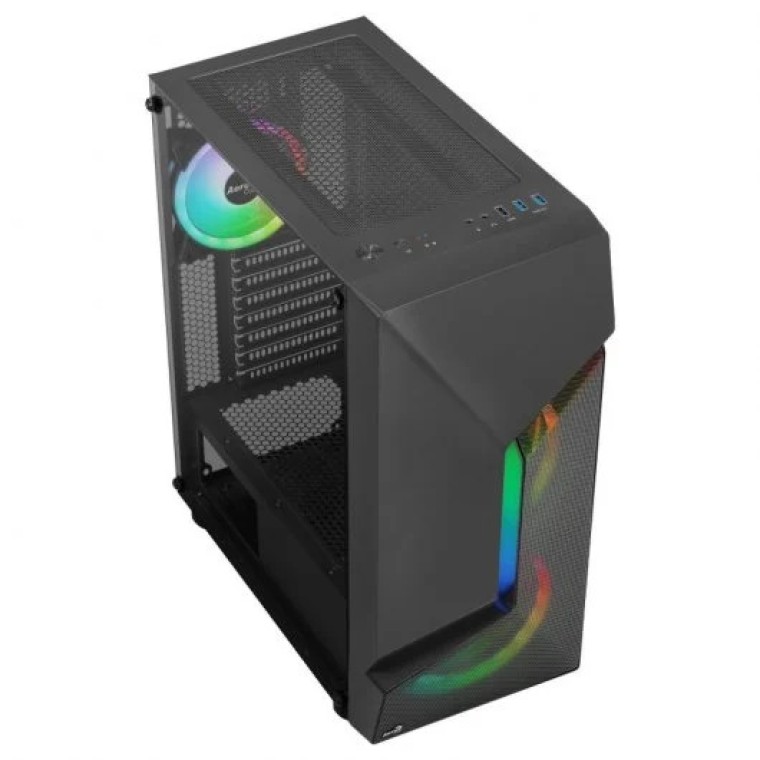 Aerocool SCAPEBKV3 RGB Cristal Templado USB 3.0 Negro