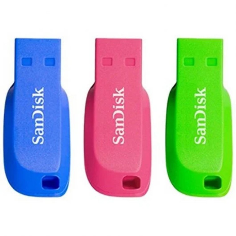 Sandisk Cruzer Blade 32GB USB 2.0 Pack Triple