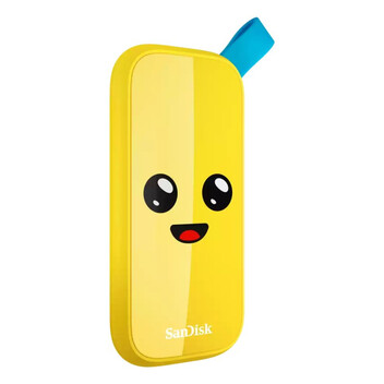 Disco Duro Sandisk 1TB SSD 800MB/s USB 3.2 Gen2 SDSSDE30-1T00-G25F Amarillo + Cable USB C-A