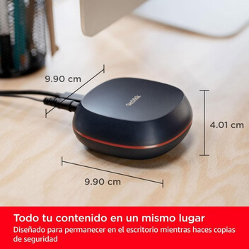 Disco Duro SanDisk Desk Drive 4TB Disco SSD Externo Desktop 1.000MB/s USB-C 3.2 Gen2 Negro