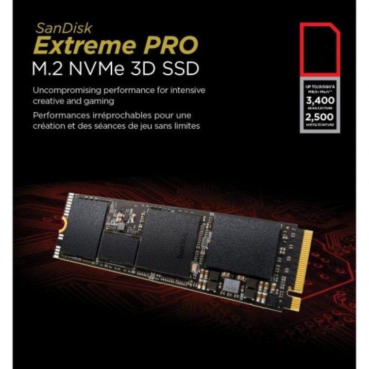 SanDisk Extreme Pro SSD 1TB PCI-E M.2 MVNe 3D