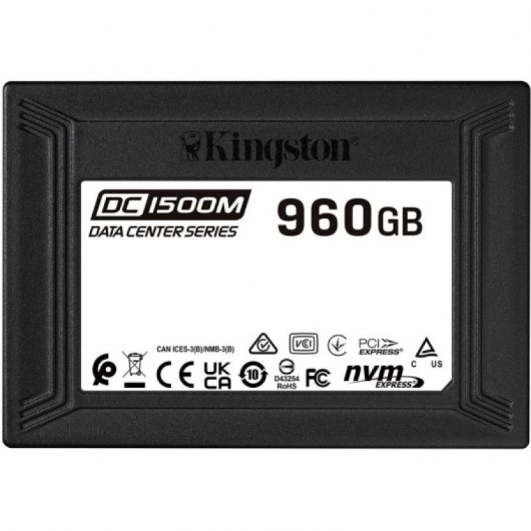 Kingston DC1500M SSD 960GB NVMe U.2 PCIe Gen 3.0 x4