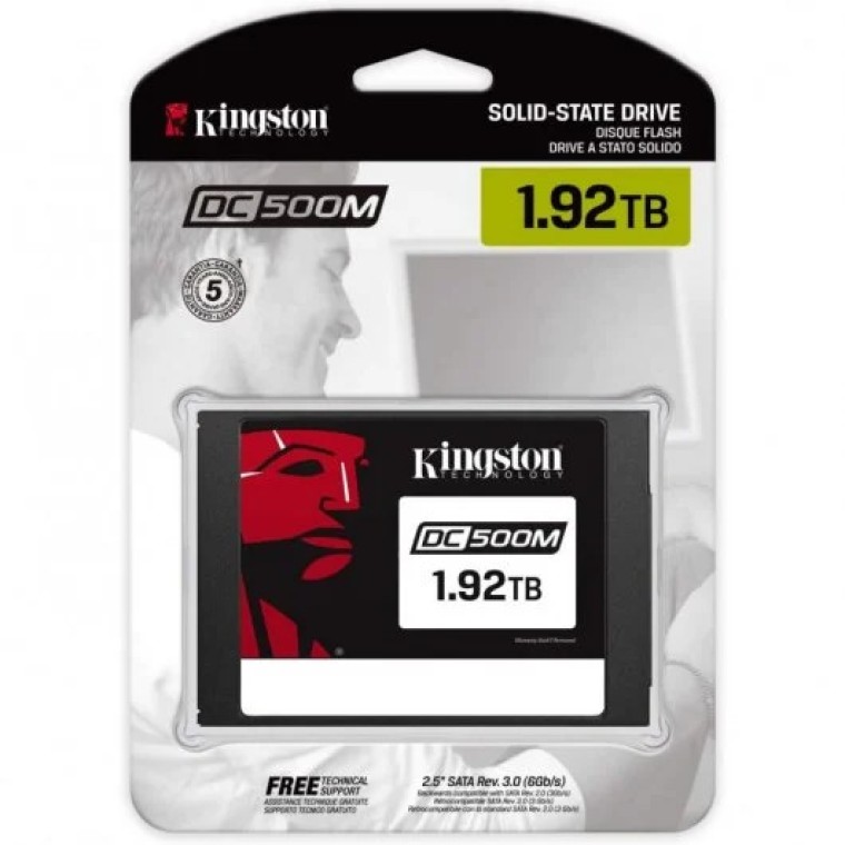 Kingston Data Center DC500R SSD 2.5" 1.92TB SATA3 3D TLC