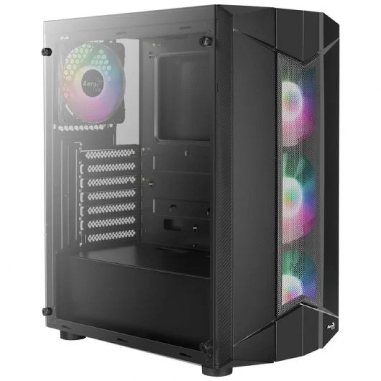 Aerocool Sentinel RGB USB 3.0 Cristal Templado Negra