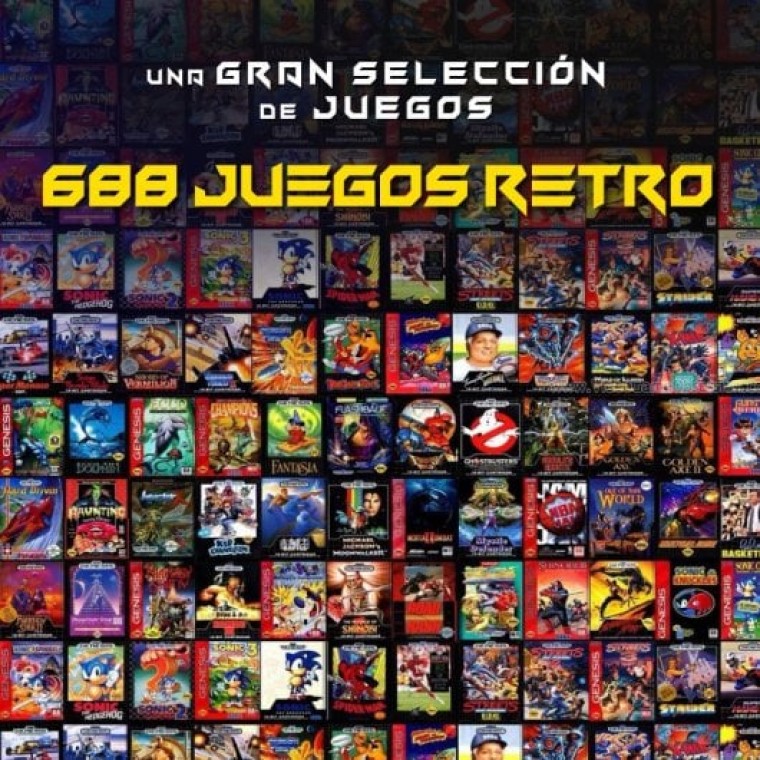 UnicView SG800 Consola Stick Megadrive Inalámbrica con 688 Juegos Preinstalados