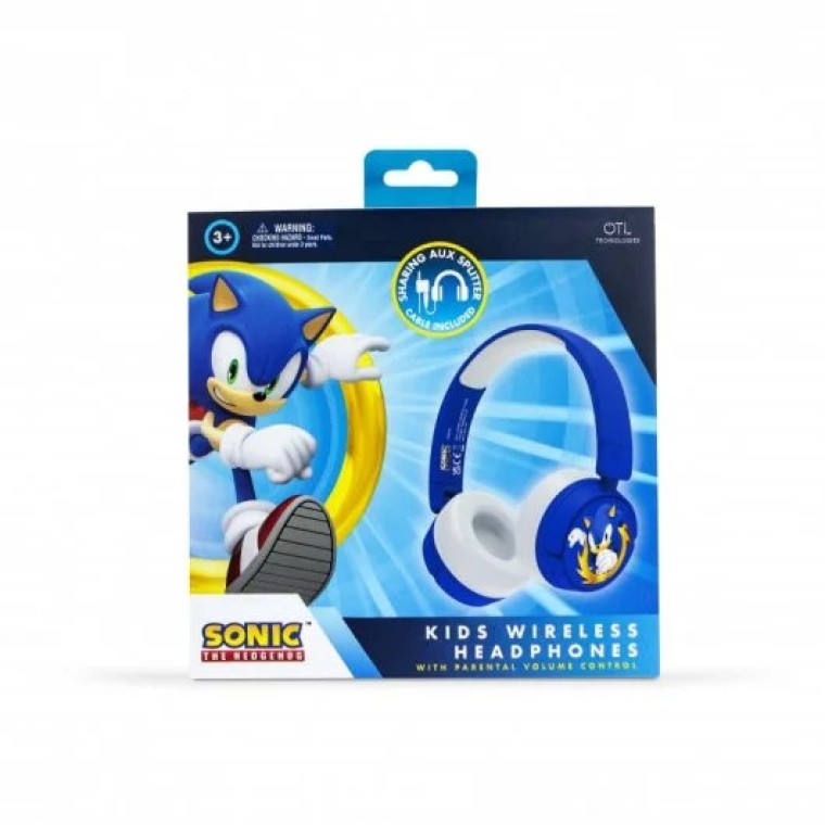 OTL Technologies Sonic The Hedgehog Auriculares Infantiles Inalámbricos Azul