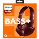 Philips Bass Plus SHL3075 Auriculares Con Micrófono Rojo