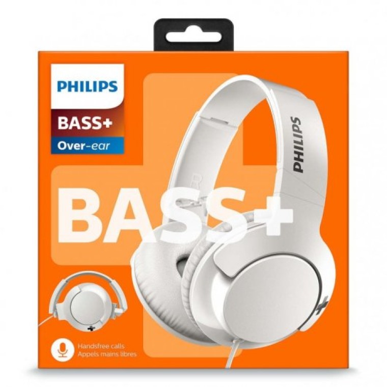 Philips Bass Plus SHL3075 Auriculares Con Micrófono Blancos