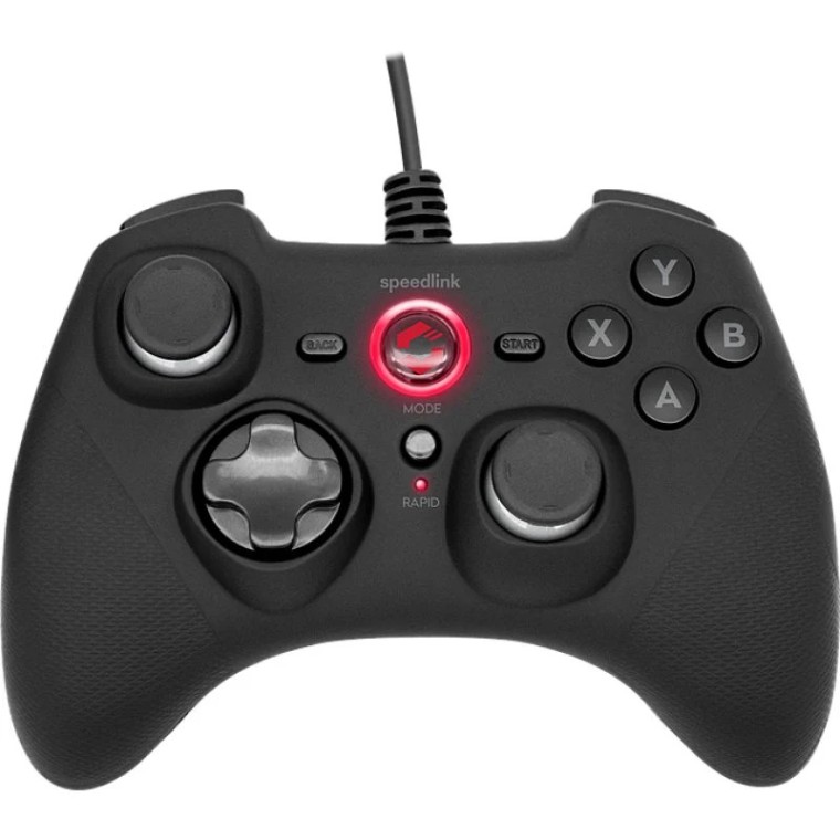 Speedlink Rait Gamepad Mando USB para Negro USB para PC/PS3/Switch