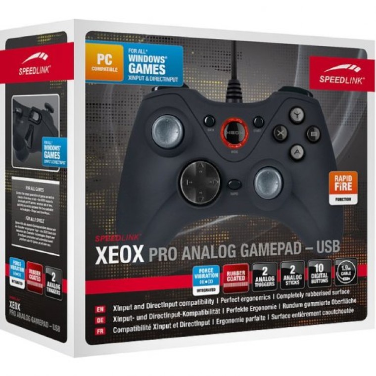 Speedlink Xeox Pro Gamepad Mando USB para PC Negro