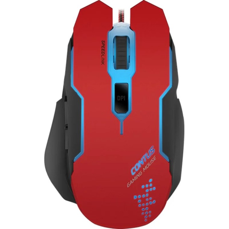 Speedlink Contus Ratón Gaming RGB 3200DPI Rojo/Negro