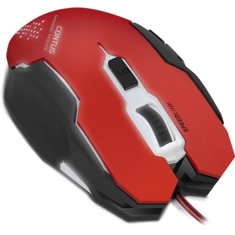 Speedlink Contus Ratón Gaming RGB 3200DPI Rojo/Negro