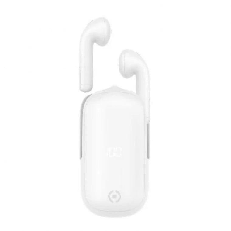 Celly Slide1 Auriculares TW Bluetooth Blancos