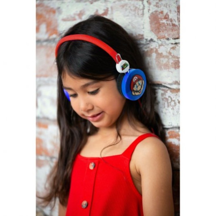 OTL Technologies Super Mario Auriculares Infantiles Azul/Rojo