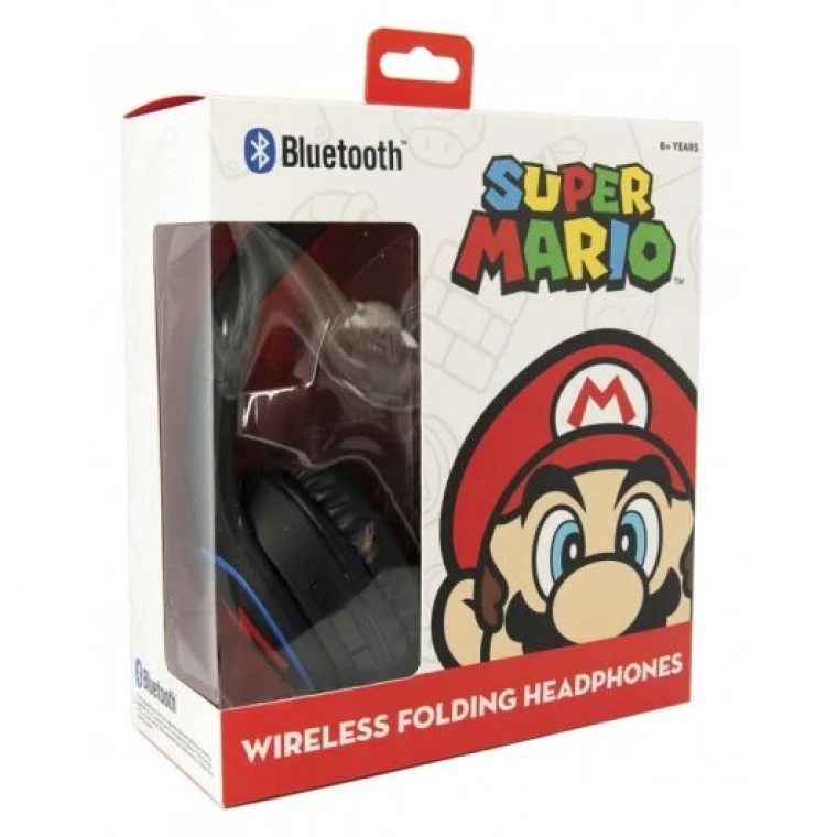 OTL Technologies Super Mario Licencia Oficial Nintendo Auriculares Inalámbricos Plegables