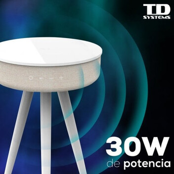 TD Systems SM30B11WC Altavoz Mesa Bluetooth 30W con Batería 2200mah Madera Cerezo TD Systems SM30B11WC Altavoz Mesa Bluetooth 30W con Batería 2200mah Madera Cerezo