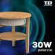 TD Systems SM30B11WC8B Altavoz Mesa Bluetooth 30W con Batería 2200mah Madera Cerezo