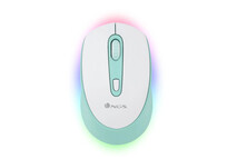 NGS Smog RB Ratón Wireless RGB Multidispositivo Blanco