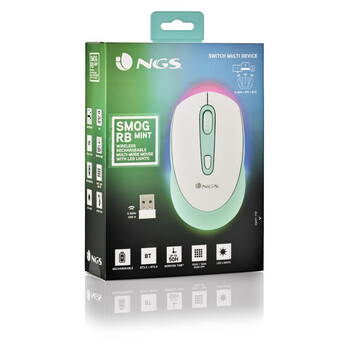 NGS Smog RB Ratón Wireless RGB Multidispositivo Blanco NGS Smog RB Ratón Wireless RGB Multidispositivo Blanco