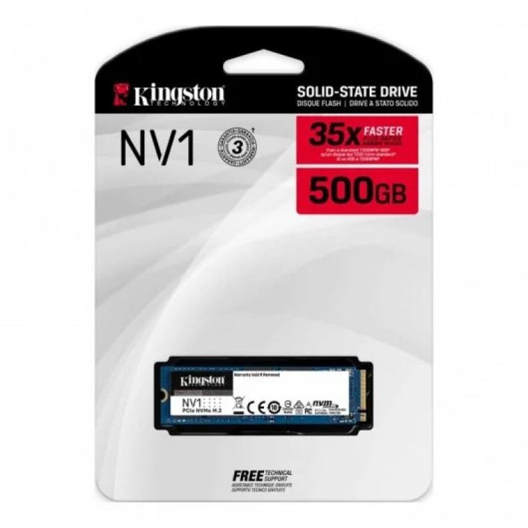 Kingston NV1 Disco SSD 500GB PCIe NVMe