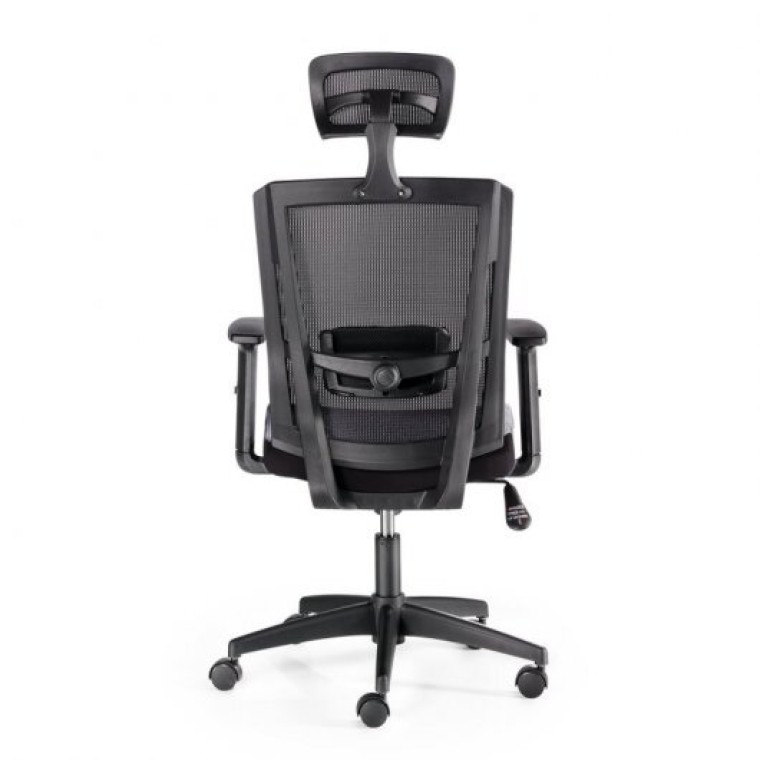 Euromof Sofía Silla de Oficina Ergonómica Negra